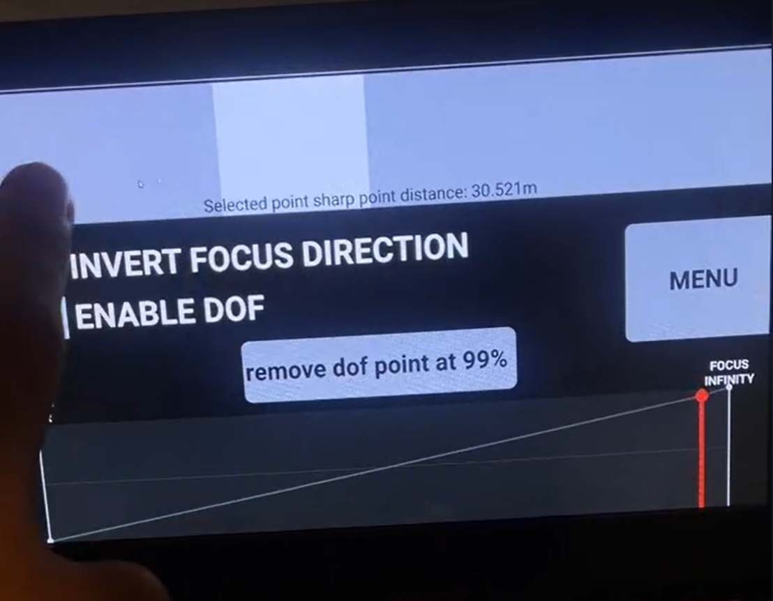 How to receive Focus distance from Stype tracking data